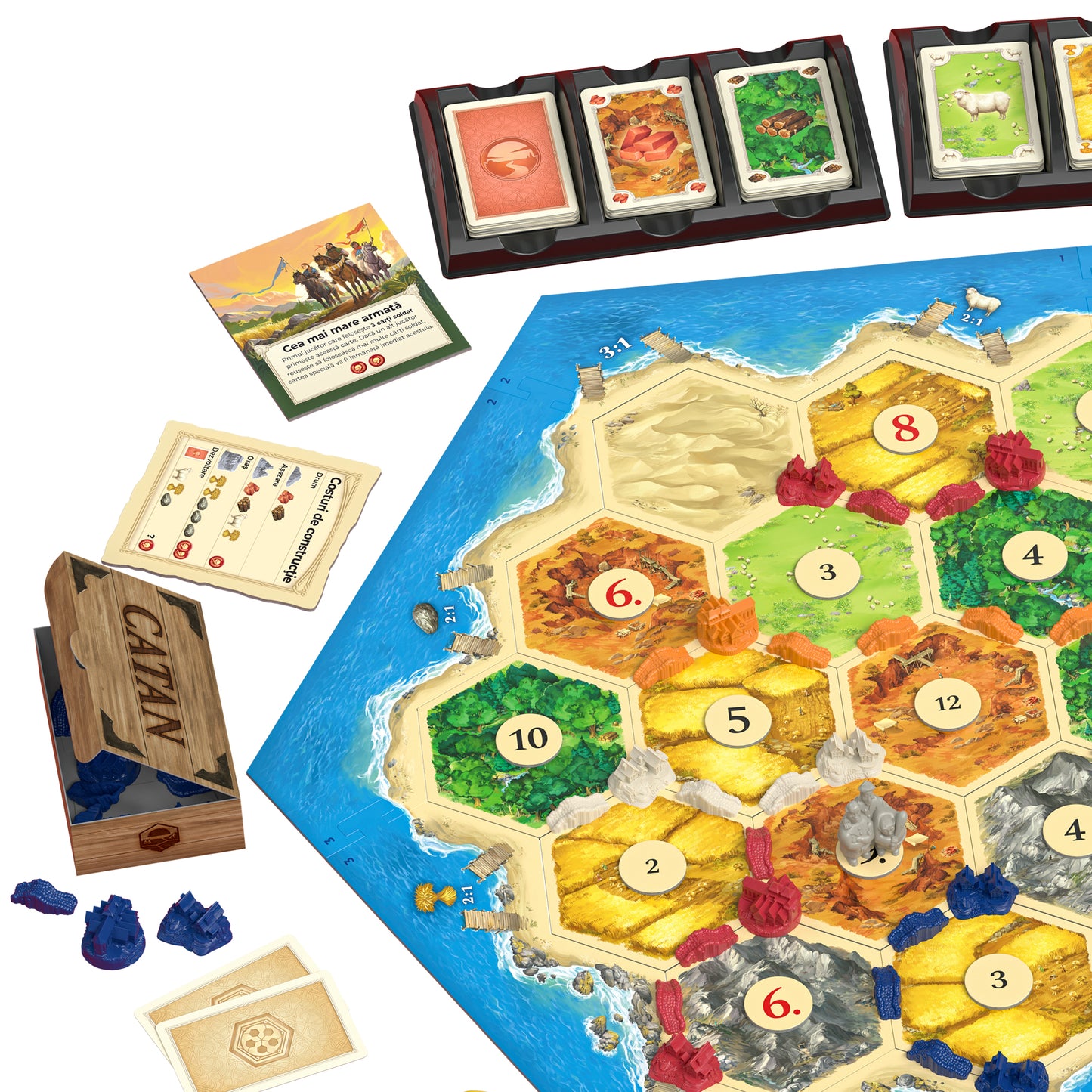 CATAN - Jocul de bază - Extensie 3/4 jucători - EDIȚIA 2025