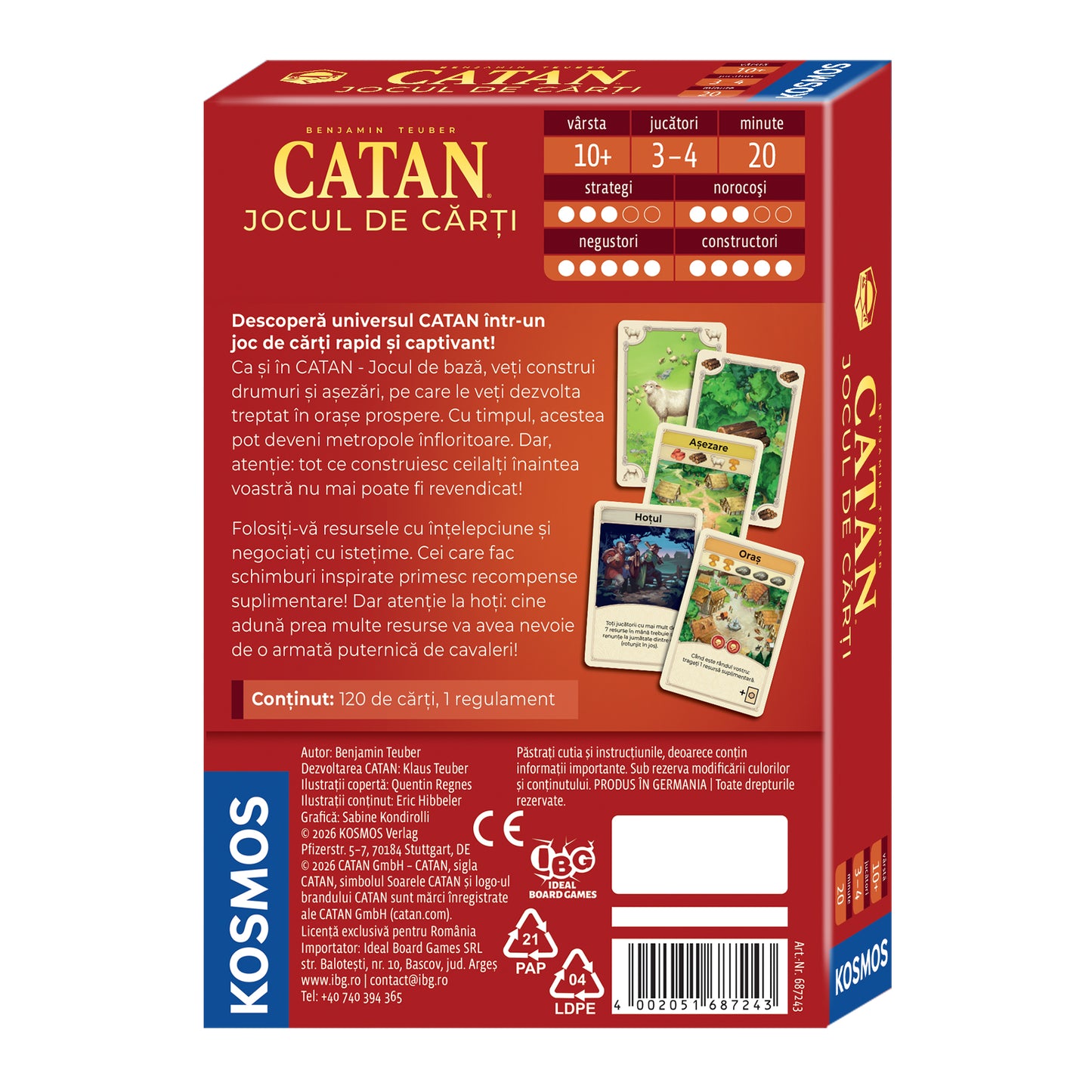 CATAN - Jocul de cărți