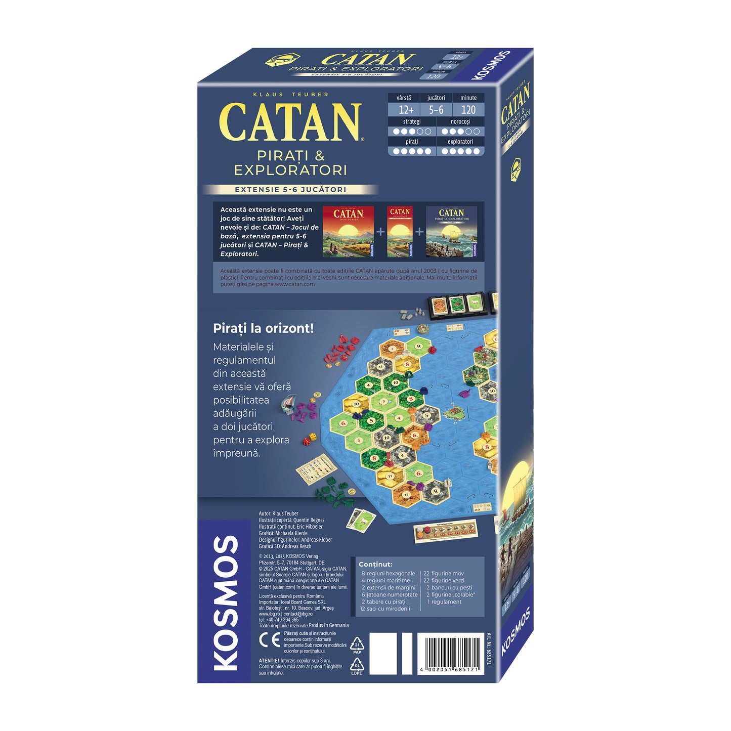 Extensie 5/6 jucători: CATAN - Pirați & Exploratori - EDIȚIA 2025