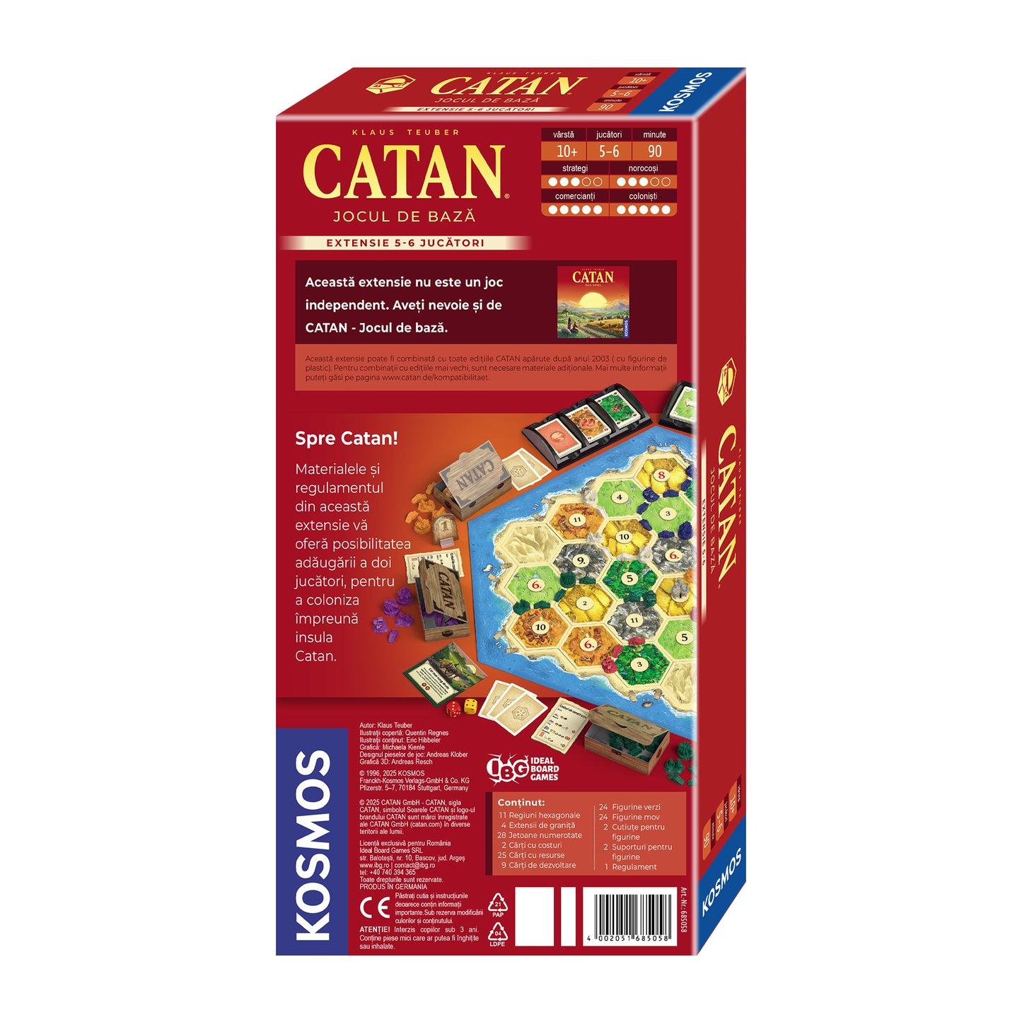 Extensie 5/6 jucători: CATAN - Jocul de bază - EDIȚIA 2025