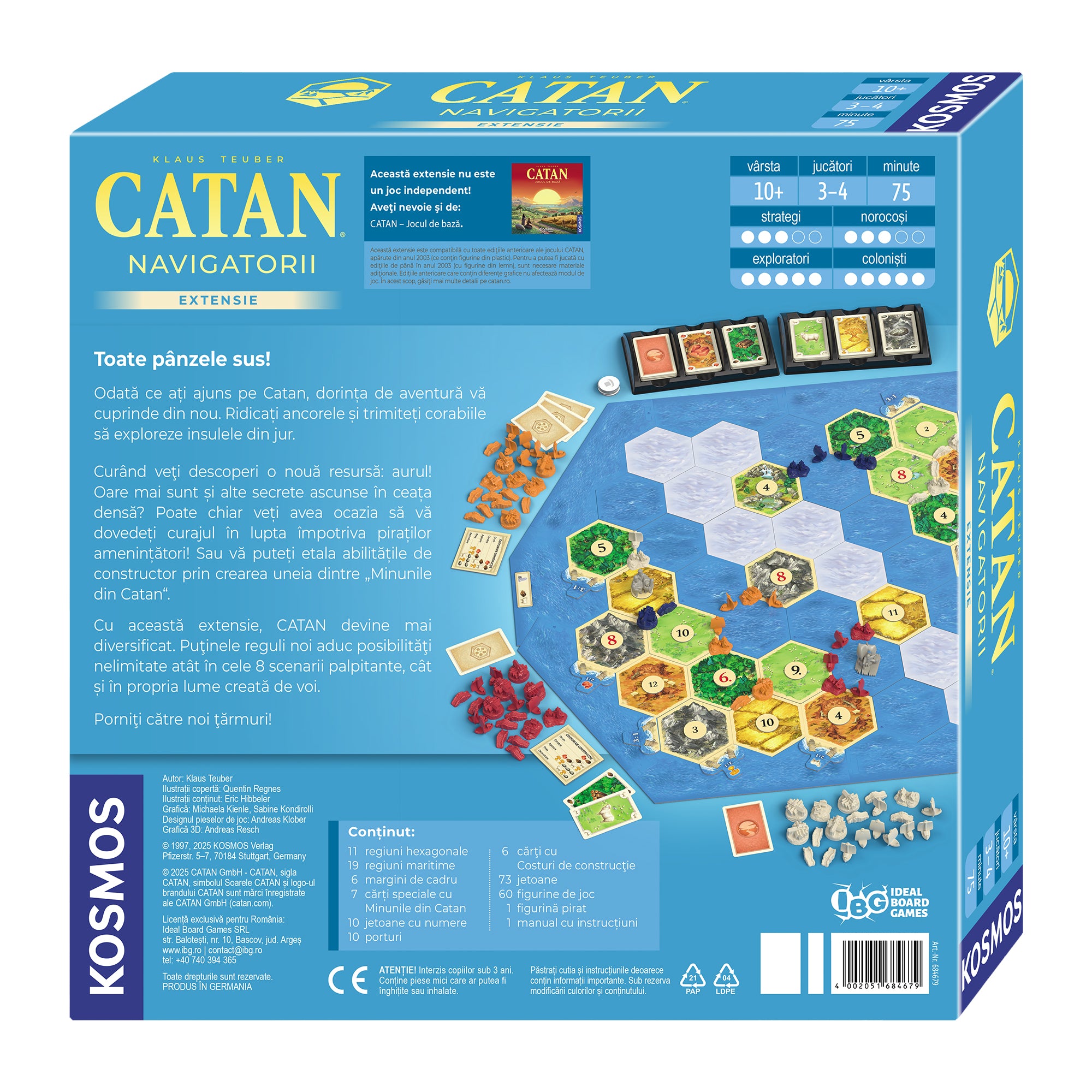 CATAN - Navigatorii - Extensie 3/4 jucători - EDIȚIA 2025 – Ideal